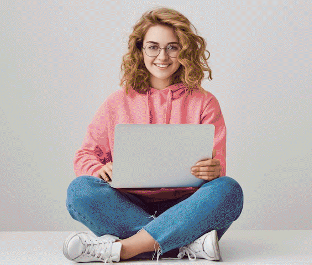 Person with Laptop
